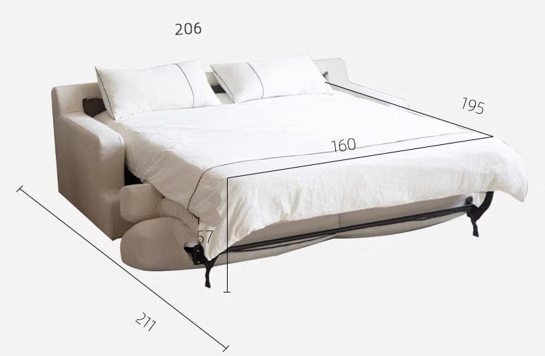 Home Atelier Akila Foldable Sofa Bed with Mattress
