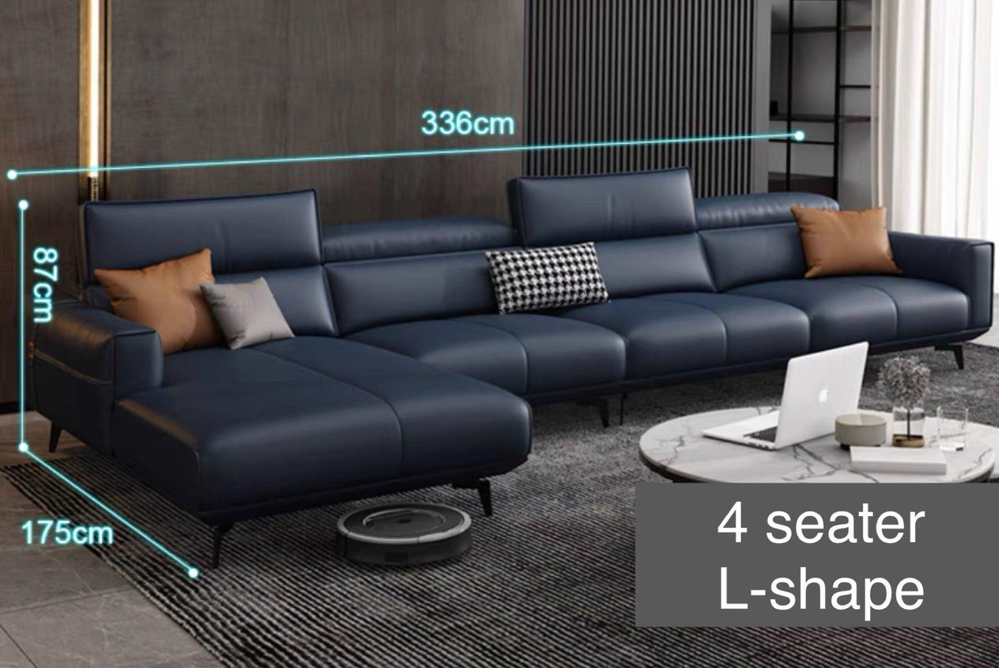 Home Atelier Alexus Leather Sectional Sofa