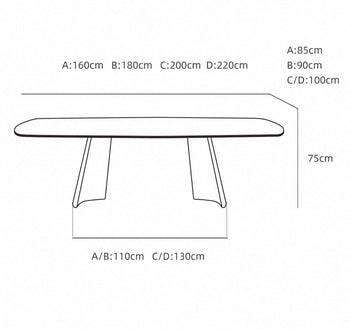 Home Atelier Alfredo Modern Sintered Stone Dining Table