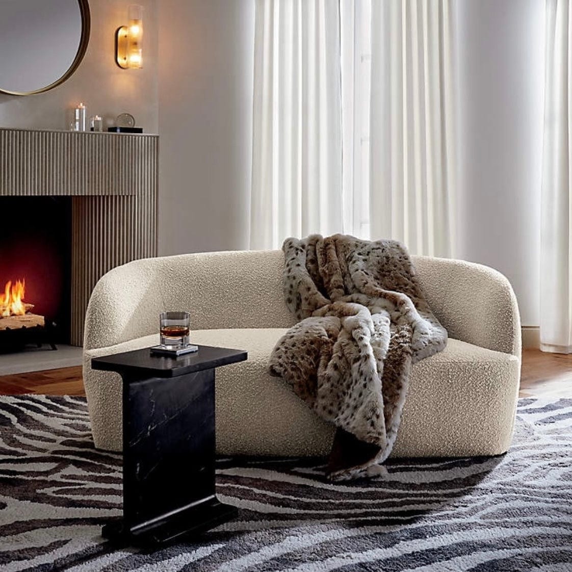 Home Atelier Alfredo Performance Boucle Curve Sofa
