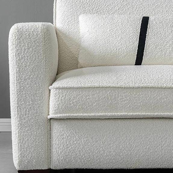 Home Atelier Allison Performance Boucle Foldable Sofa Bed with Mattress