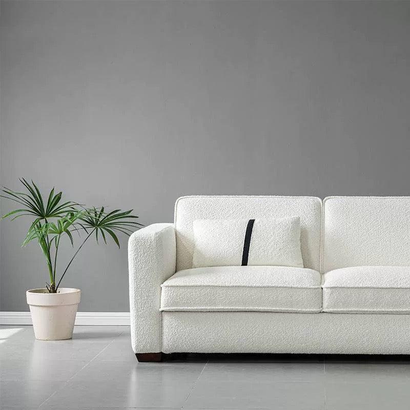 Home Atelier Allison Performance Boucle Foldable Sofa Bed with Mattress