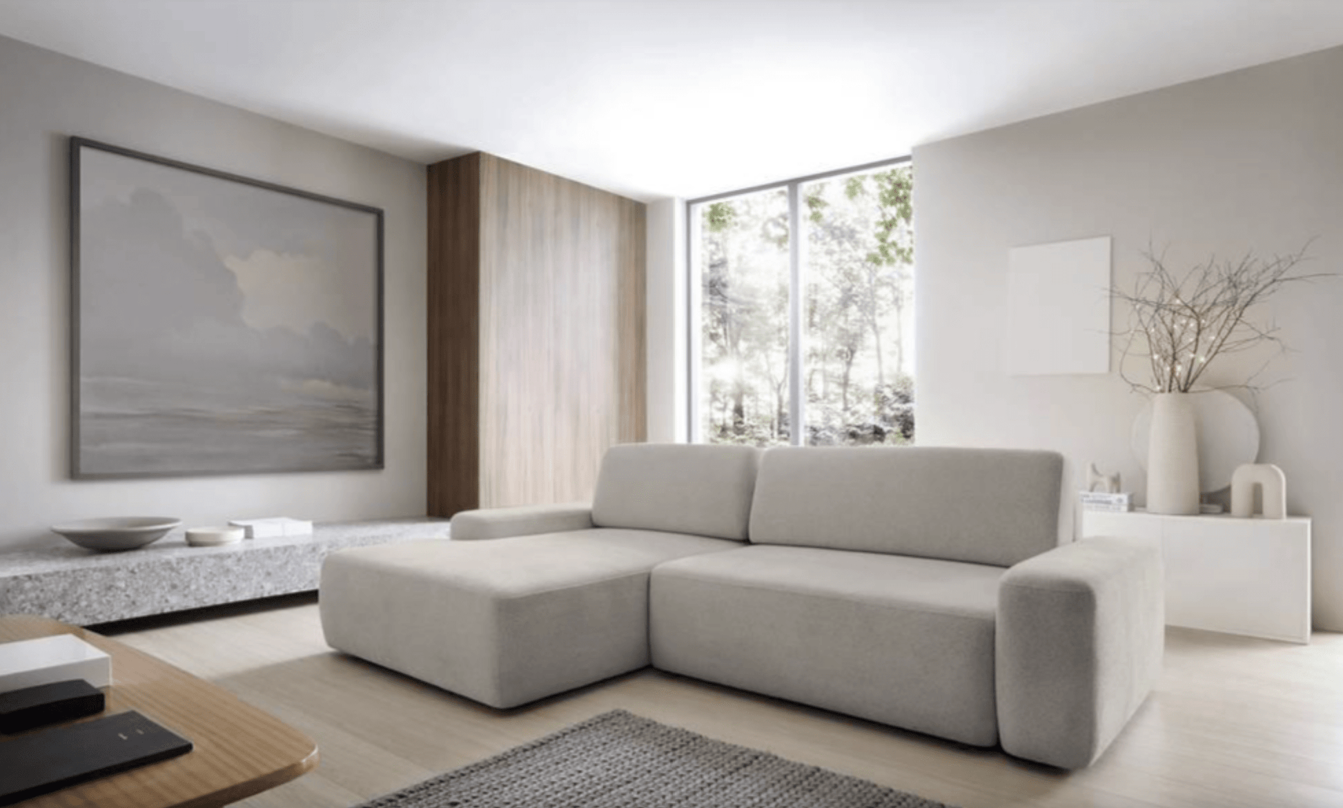 Home Atelier Aloysius Scratch Resistant Sectional Sofa