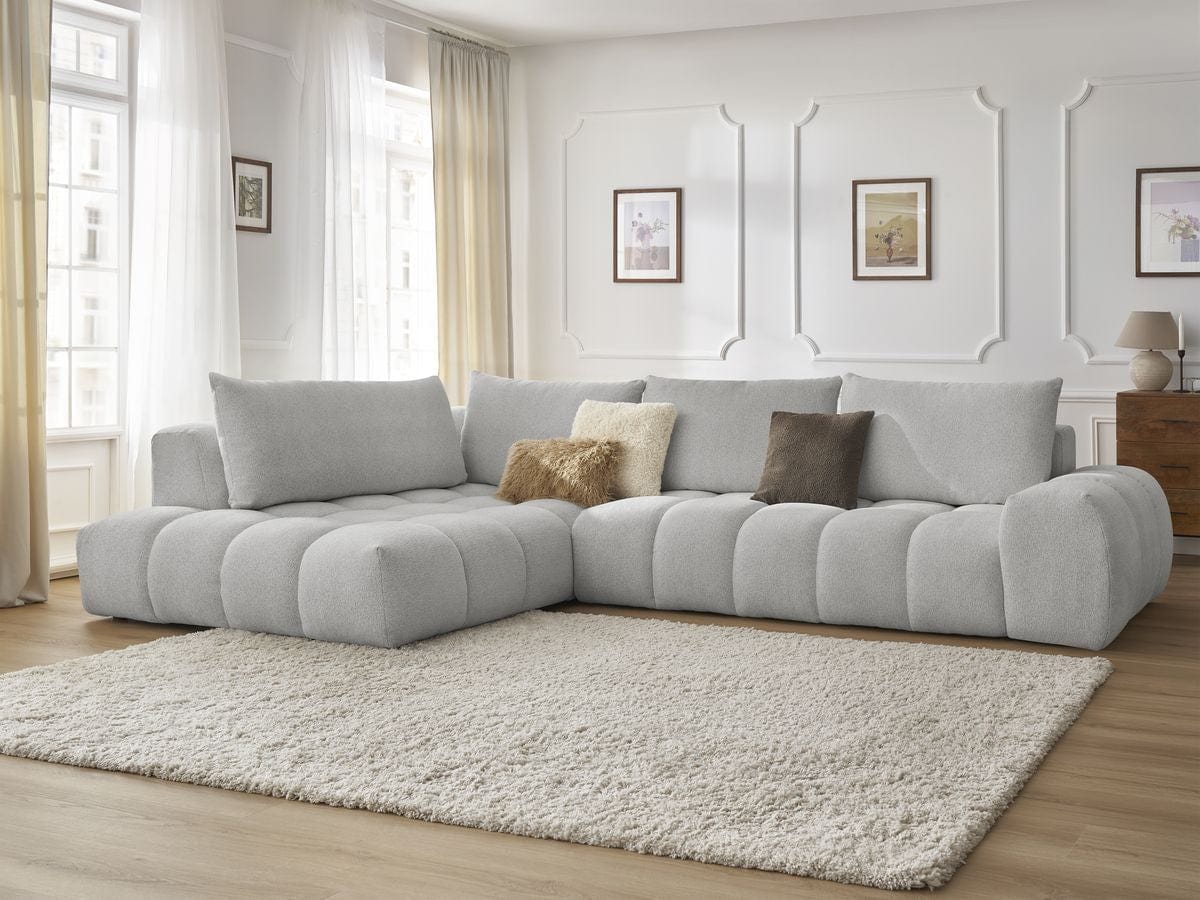 Home Atelier Alpine Performance Boucle Sectional Sofa with Tufted Cushioning