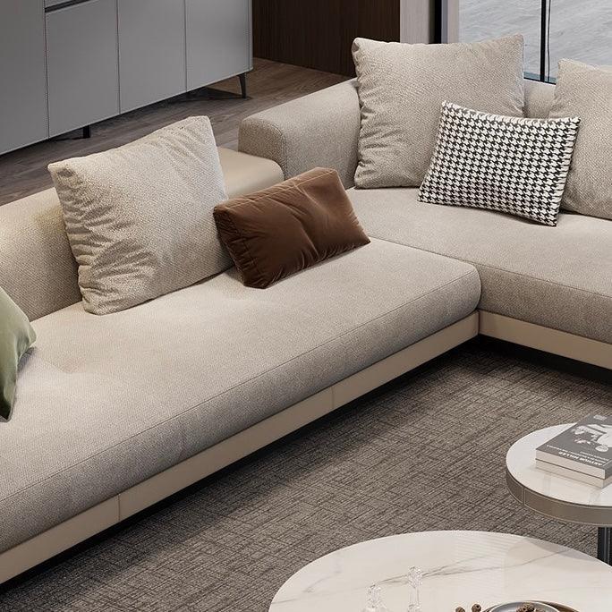 Home Atelier Alyssa Designer Sectional Round Chaise Sofa