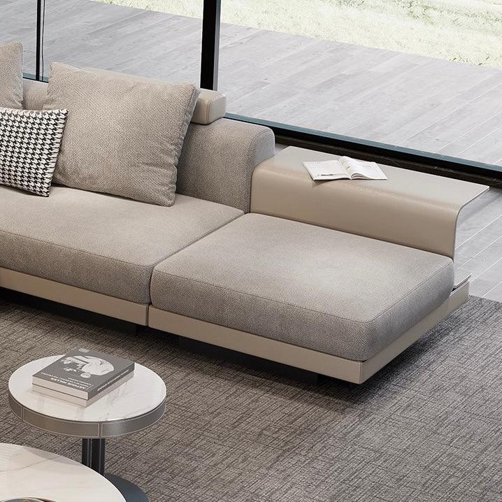 Home Atelier Alyssa Designer Sectional Round Chaise Sofa