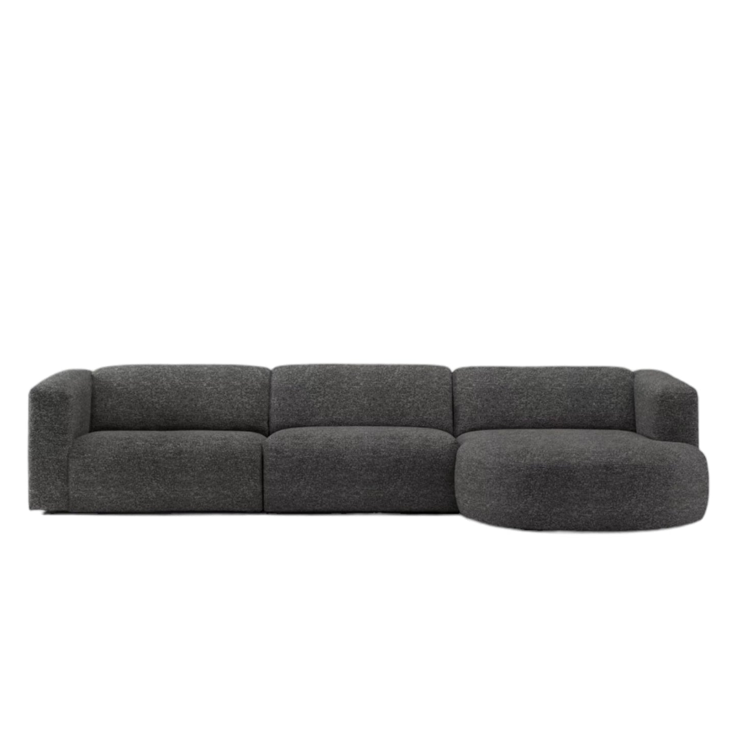 Home Atelier Amanda Designer Sectional Round Chaise Sofa