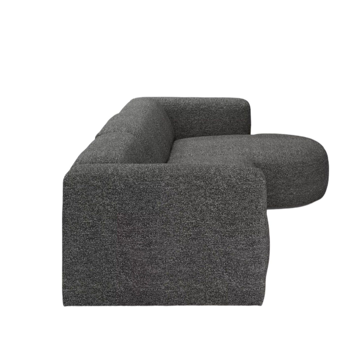 Home Atelier Amanda Designer Sectional Round Chaise Sofa