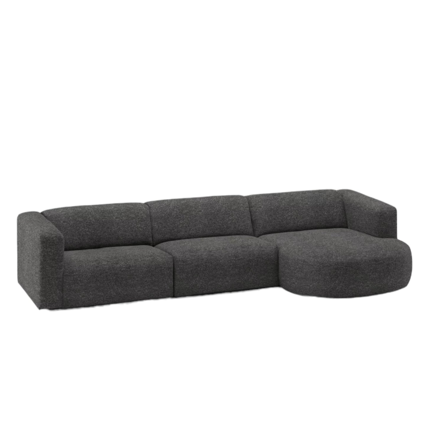 Home Atelier Amanda Designer Sectional Round Chaise Sofa