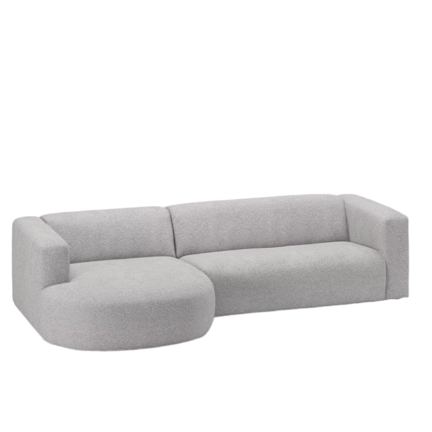 Home Atelier Amanda Designer Sectional Round Chaise Sofa