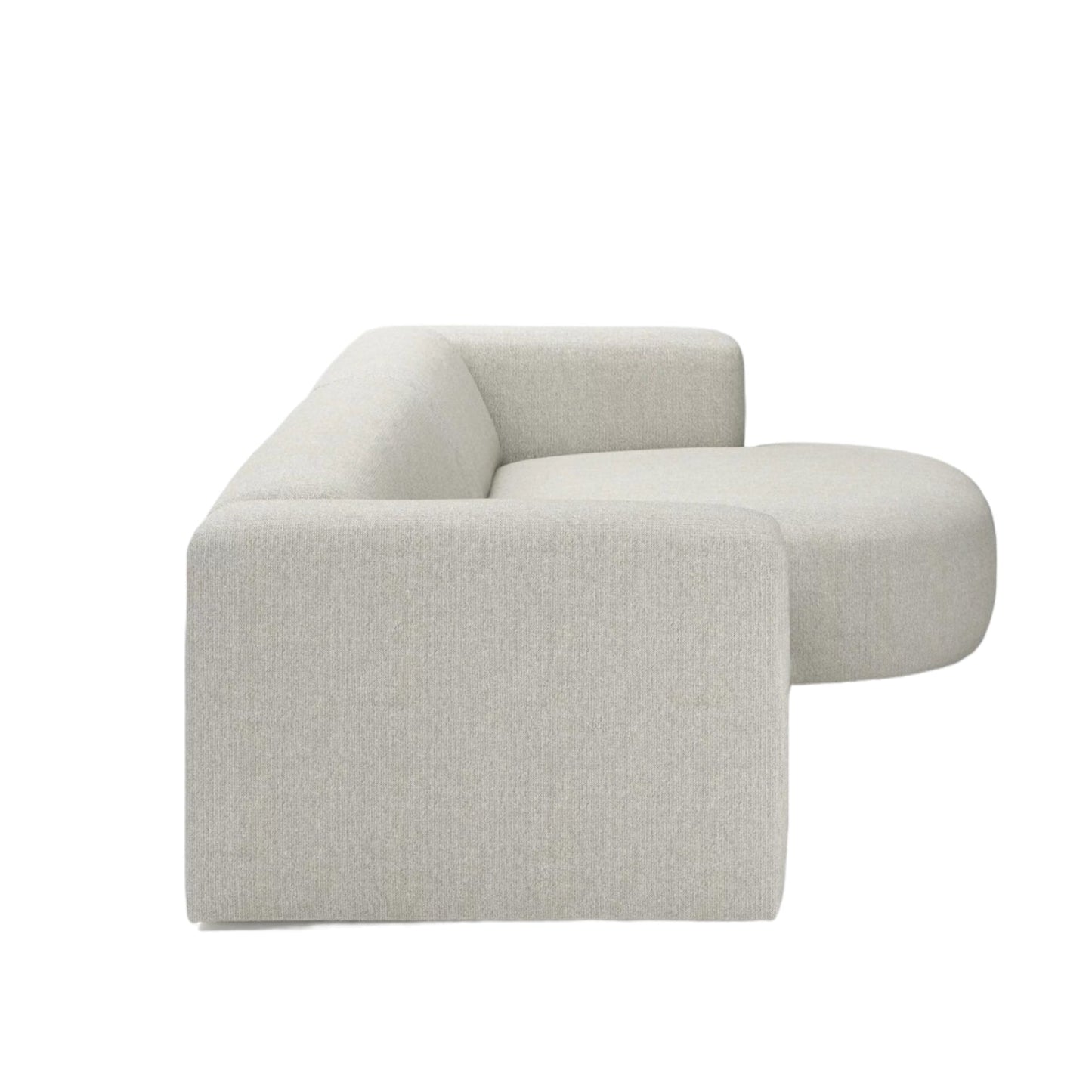 Home Atelier Amanda Designer Sectional Round Chaise Sofa