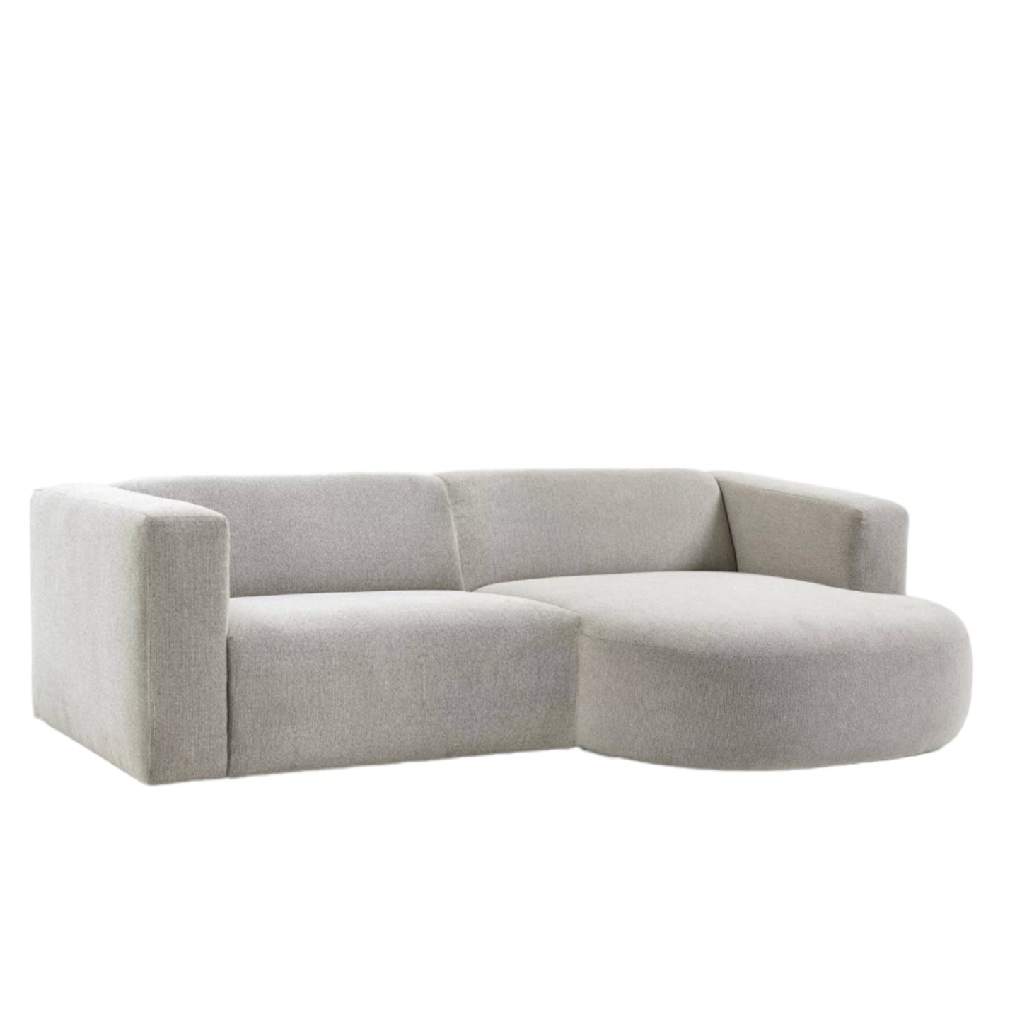 Home Atelier Amanda Designer Sectional Round Chaise Sofa