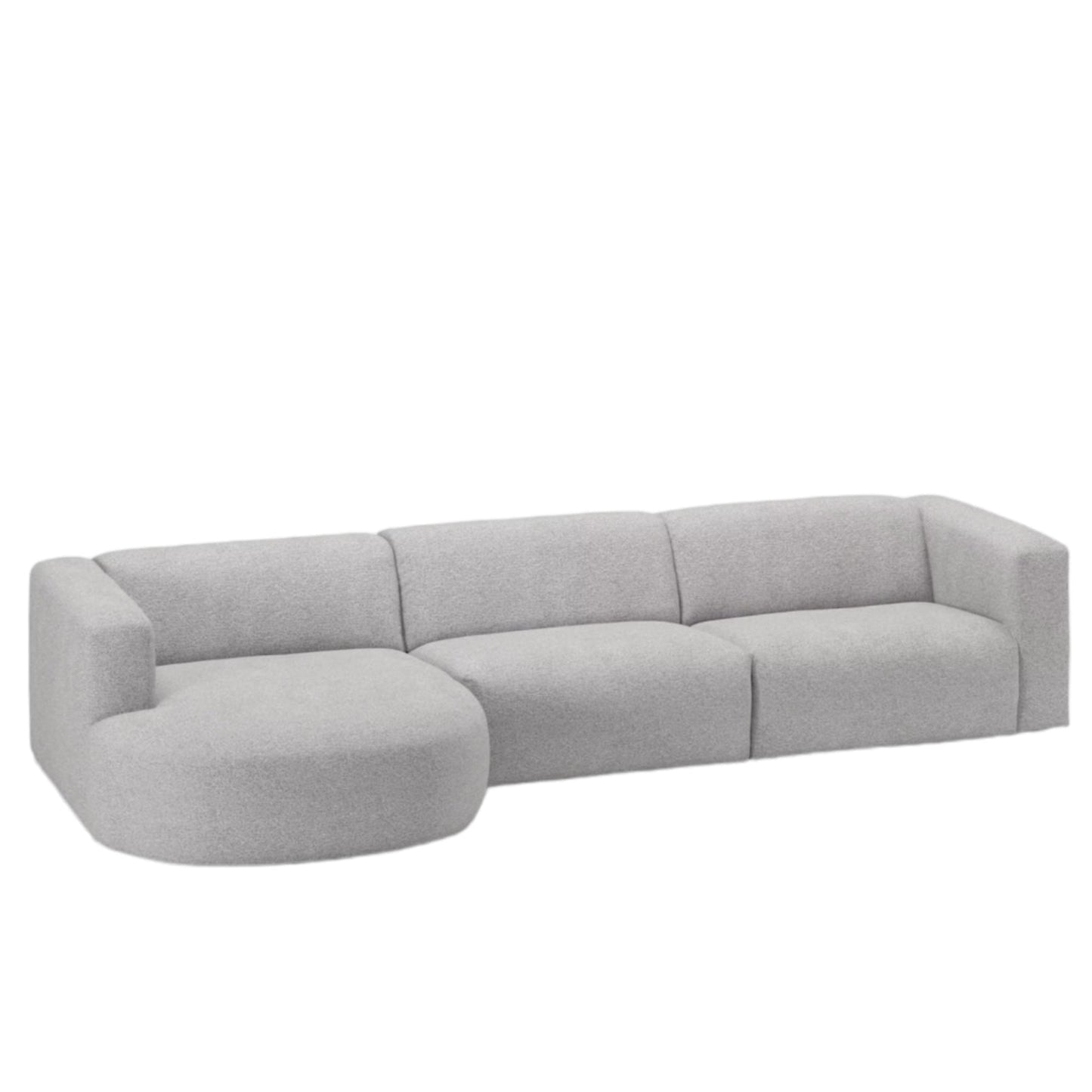 Home Atelier Amanda Designer Sectional Round Chaise Sofa