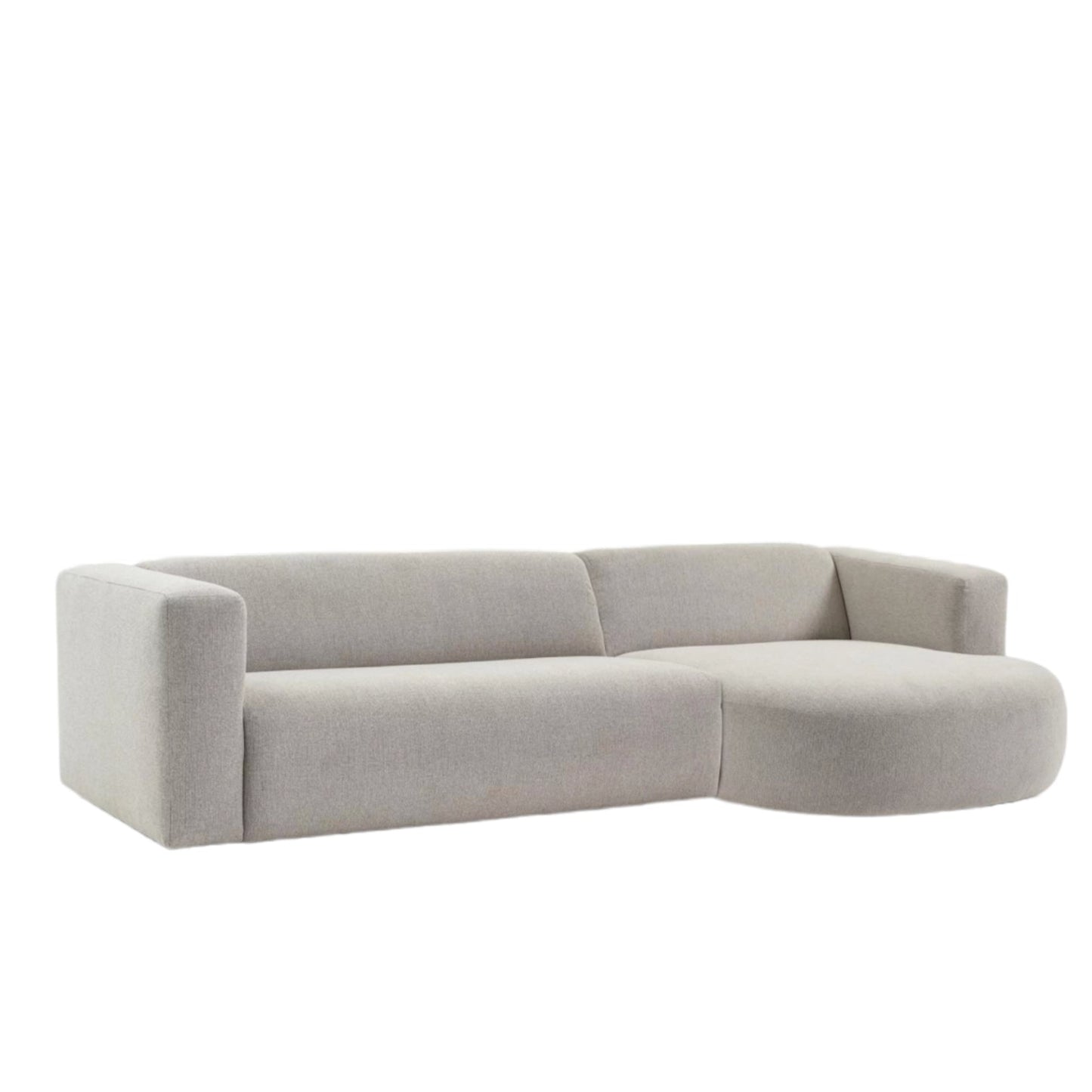 Home Atelier Amanda Designer Sectional Round Chaise Sofa