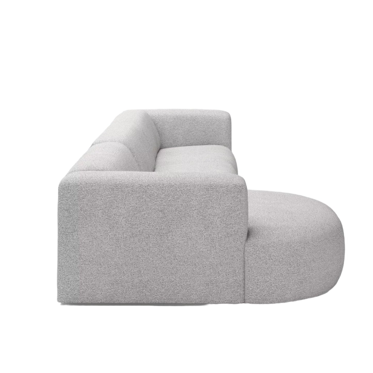Home Atelier Amanda Designer Sectional Round Chaise Sofa