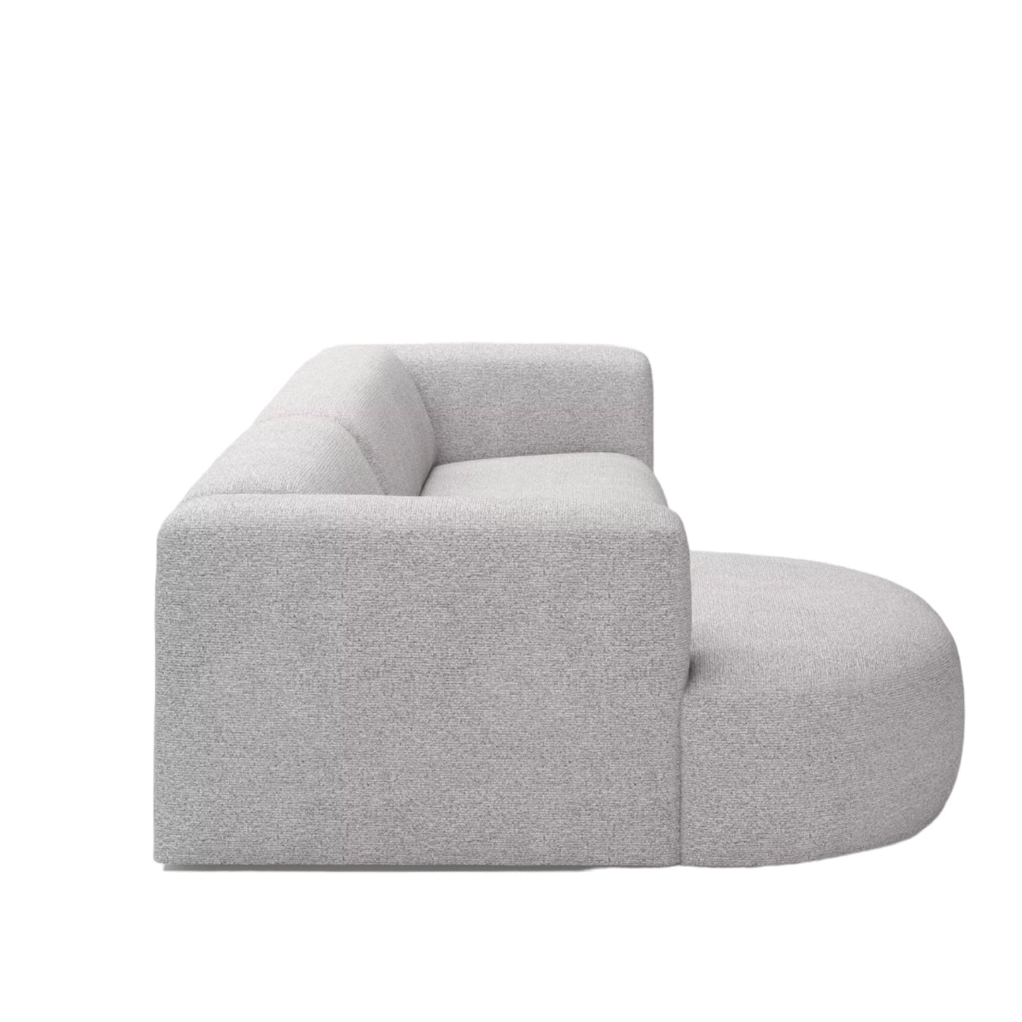Home Atelier Amanda Designer Sectional Round Chaise Sofa