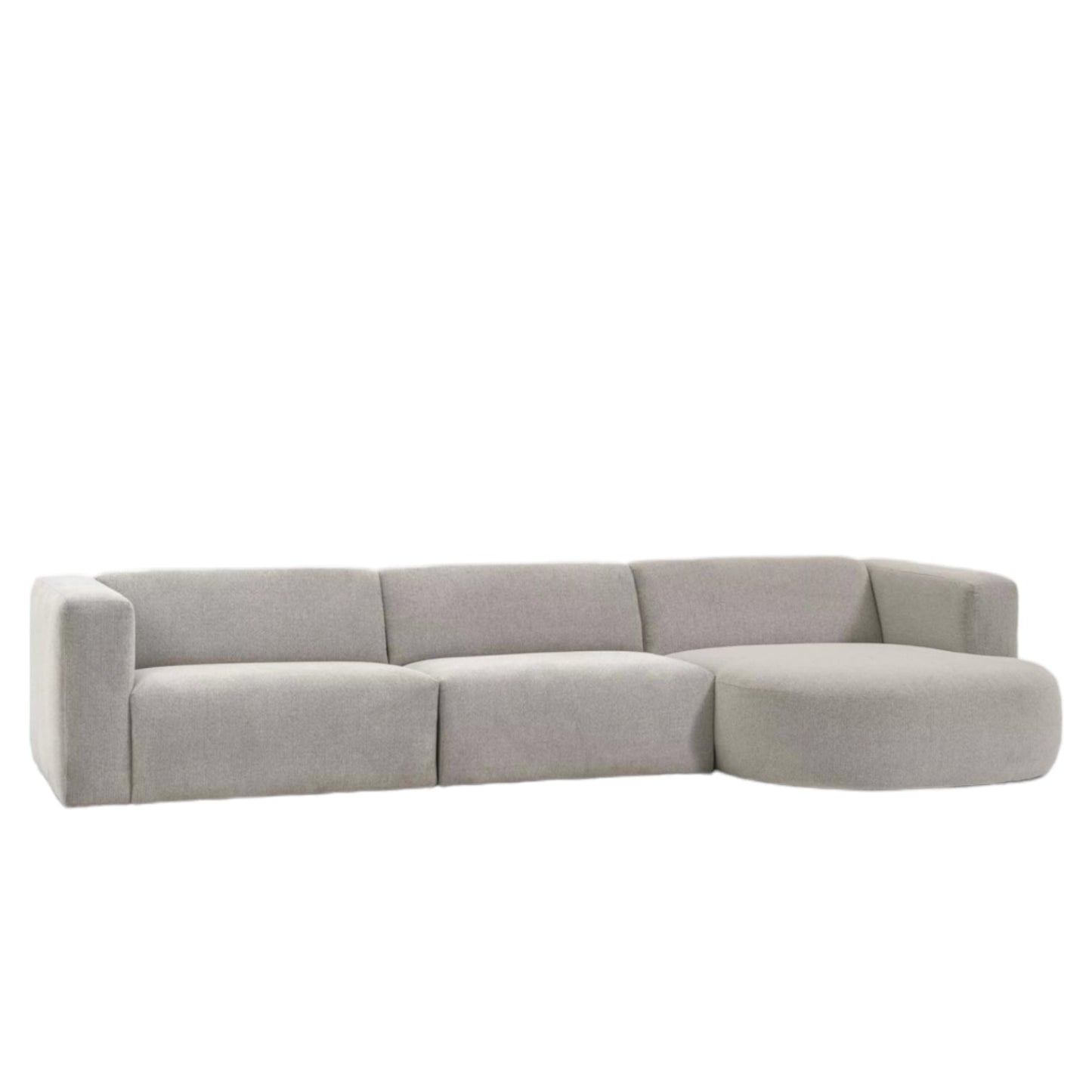 Home Atelier Amanda Designer Sectional Round Chaise Sofa