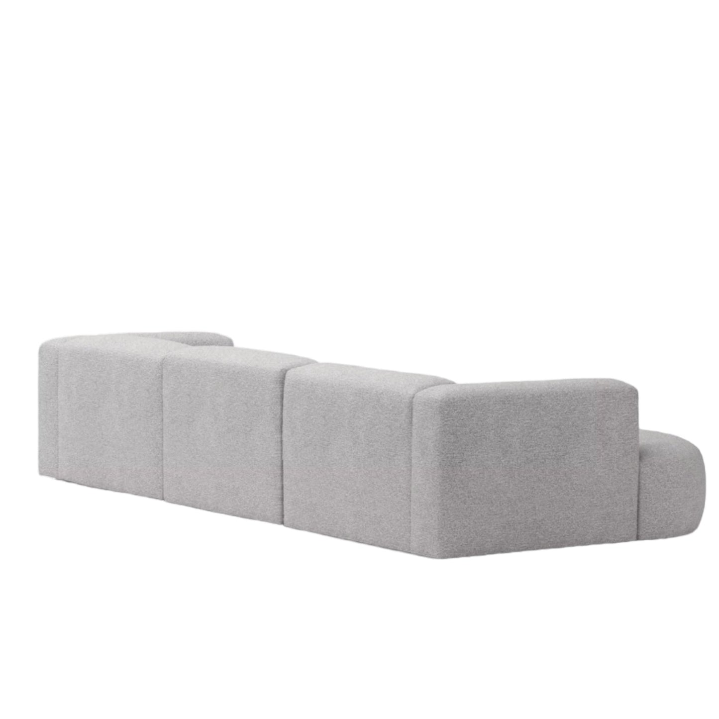 Home Atelier Amanda Designer Sectional Round Chaise Sofa