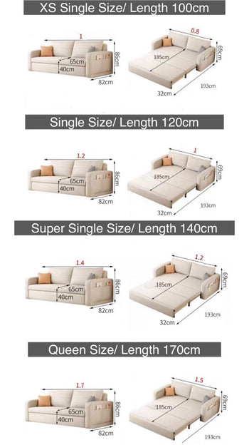 Home Atelier Angie Storage Sofa Bed