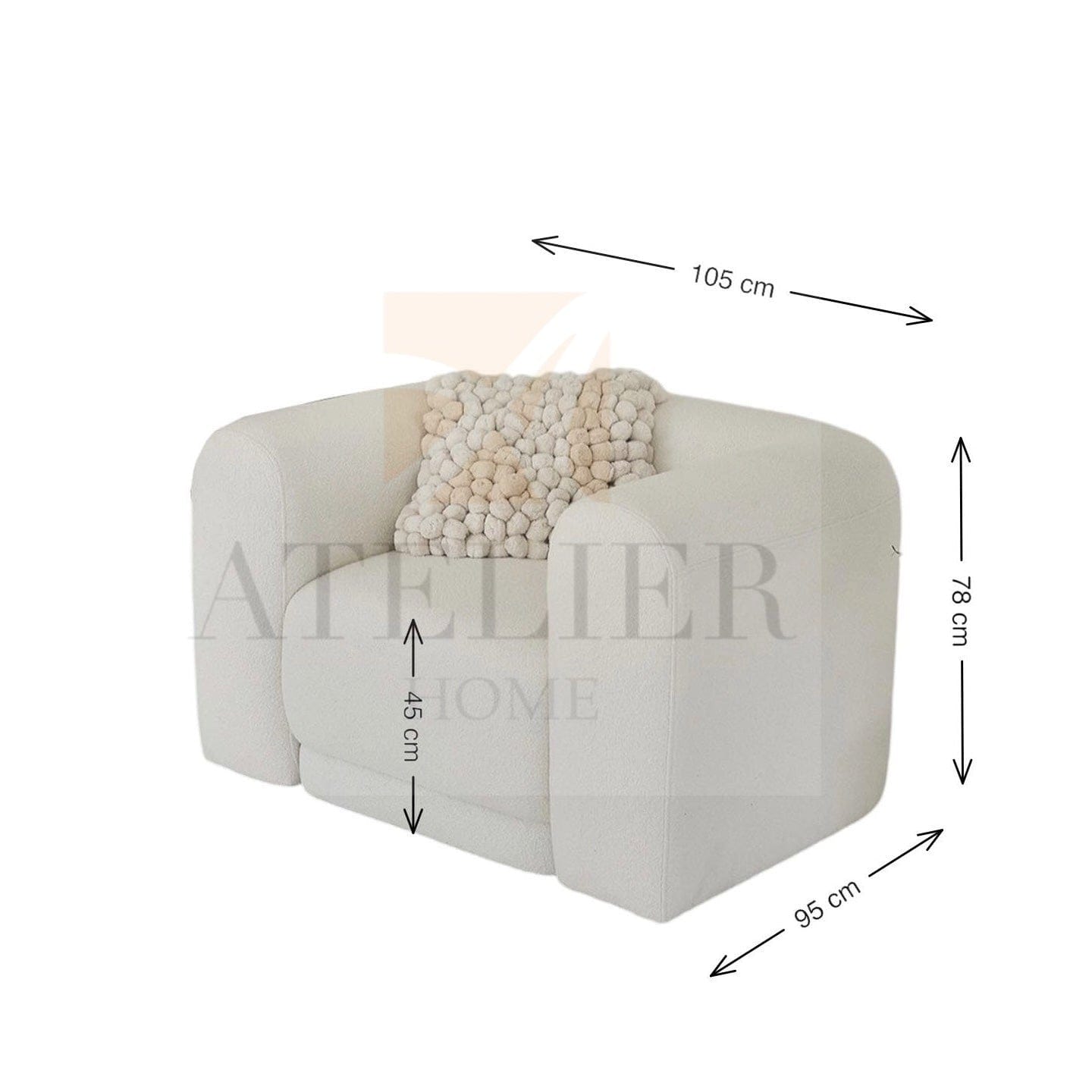 Home Atelier Aniston Scratch Resistant Sectional Sofa