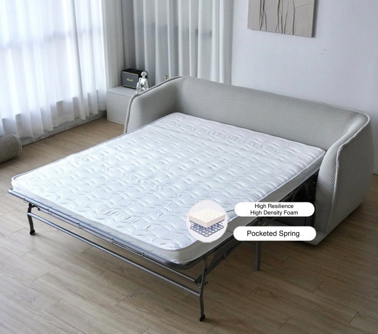 Home Atelier Anita Foldable Sofa Bed with Mattress