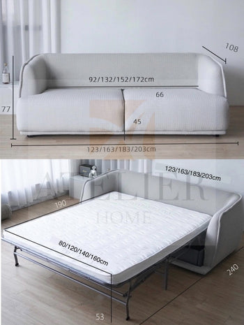Home Atelier Anita Foldable Sofa Bed with Mattress