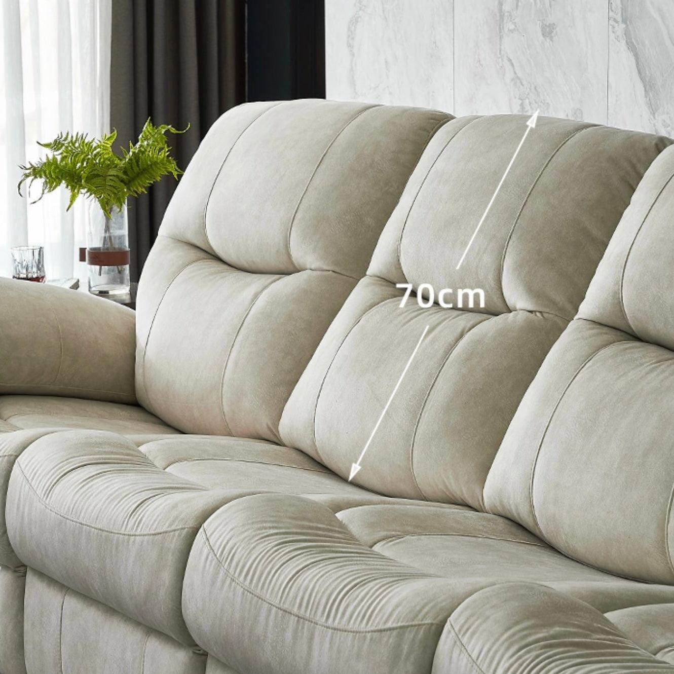 Home Atelier Ansel Velvet Electric Recliner Sofa