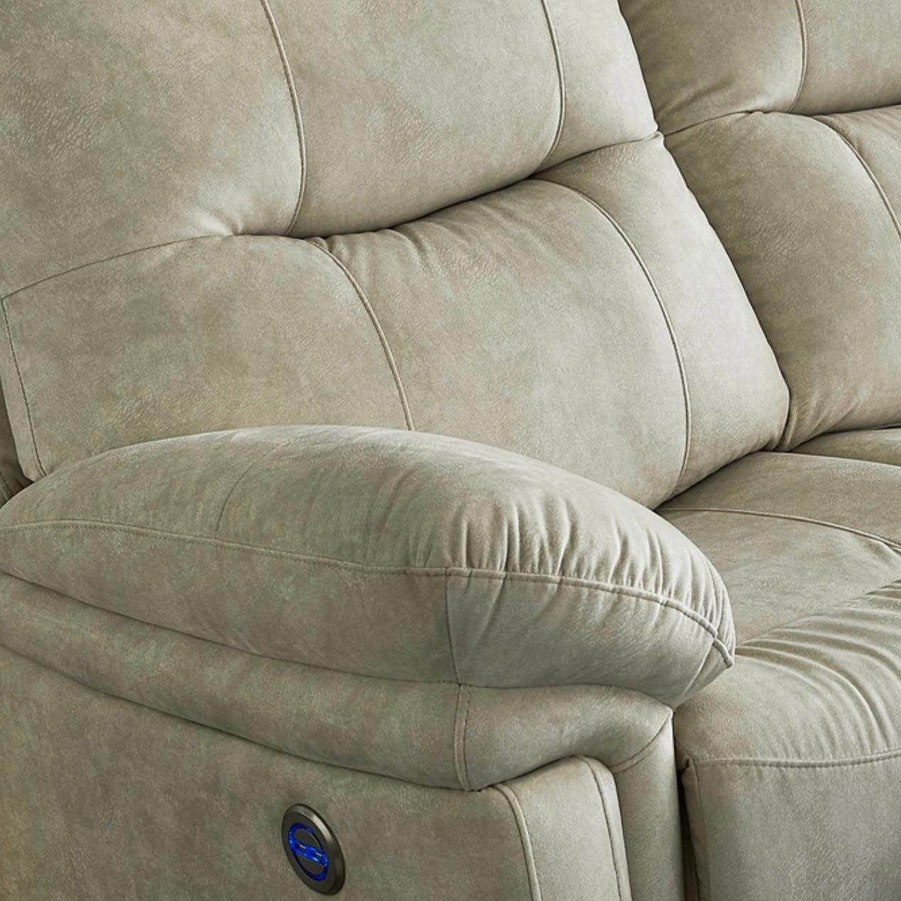 Home Atelier Ansel Velvet Electric Recliner Sofa