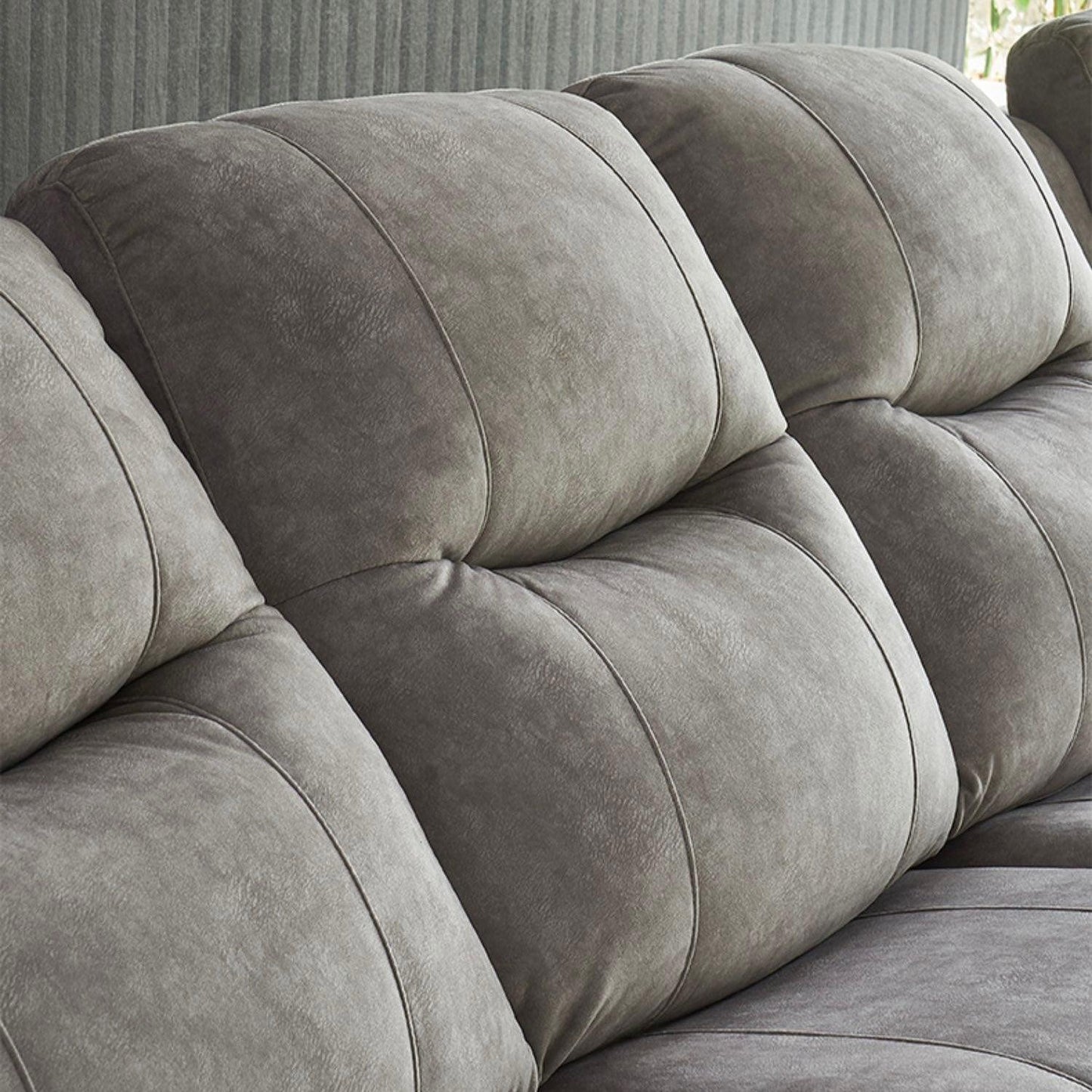 Home Atelier Ansel Velvet L-shape Electric Recliner Sofa