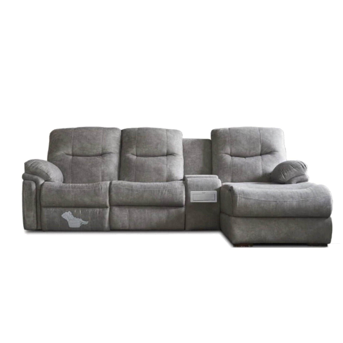 Home Atelier Ansel Velvet L-shape Electric Recliner Sofa