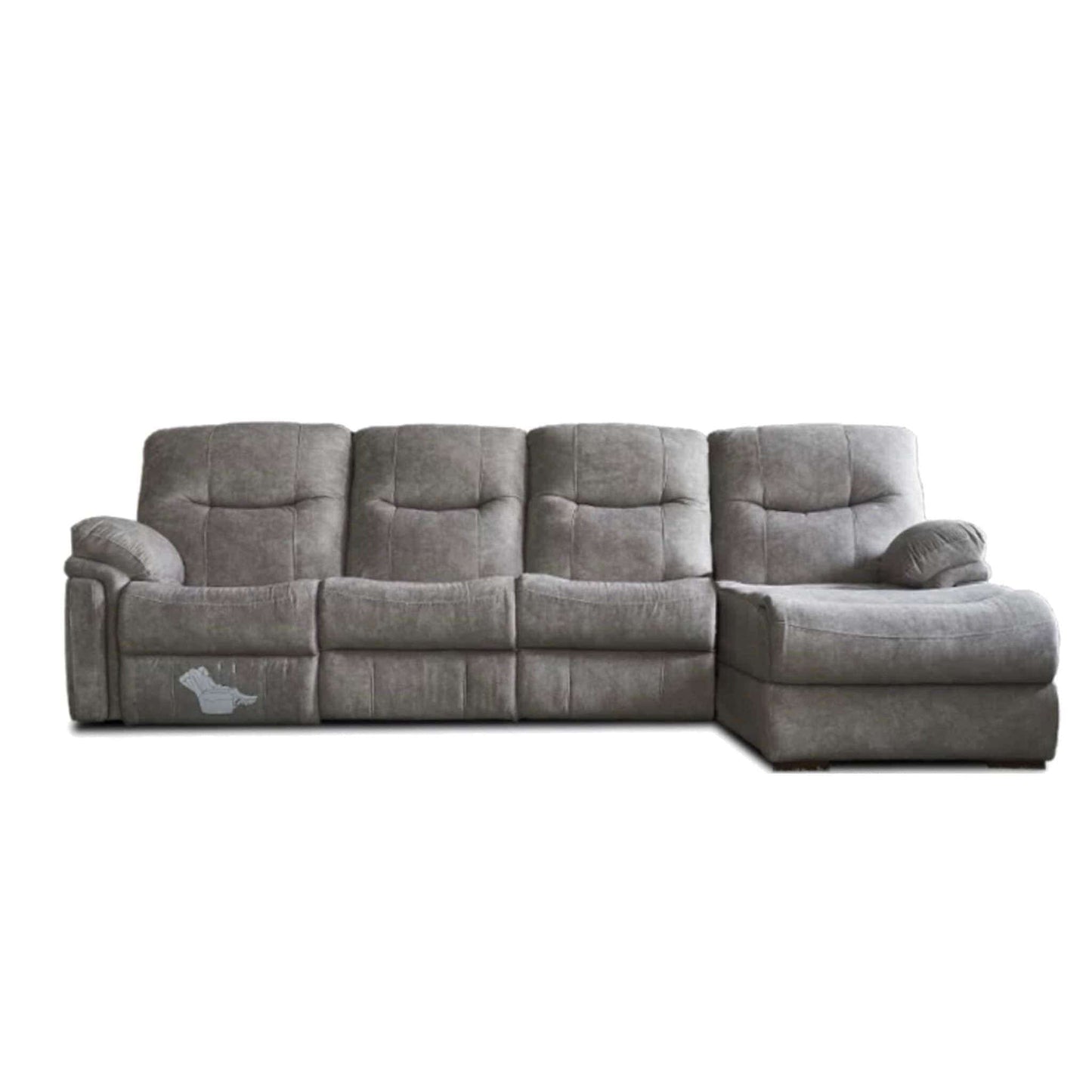 Home Atelier Ansel Velvet L-shape Electric Recliner Sofa