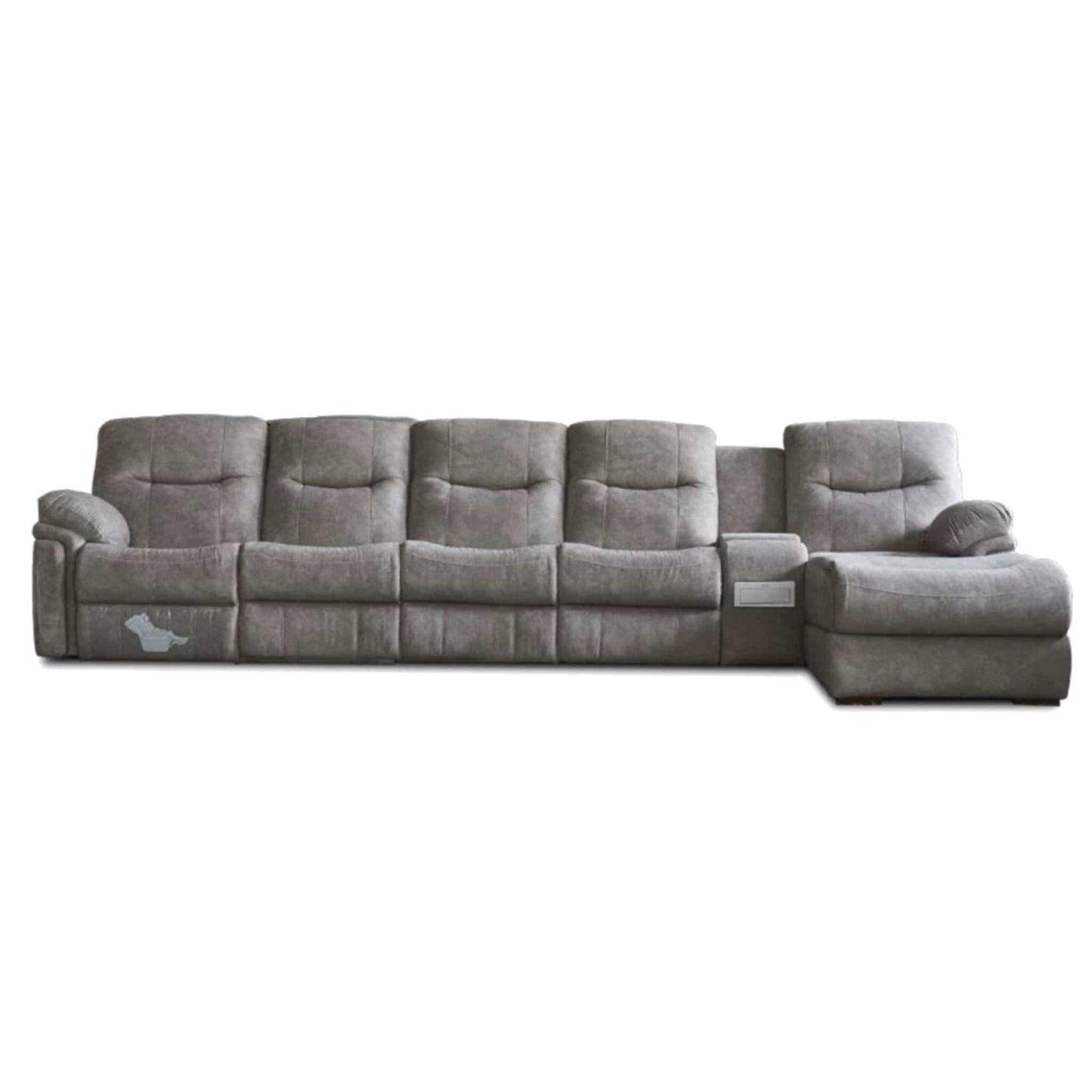 Home Atelier Ansel Velvet L-shape Electric Recliner Sofa