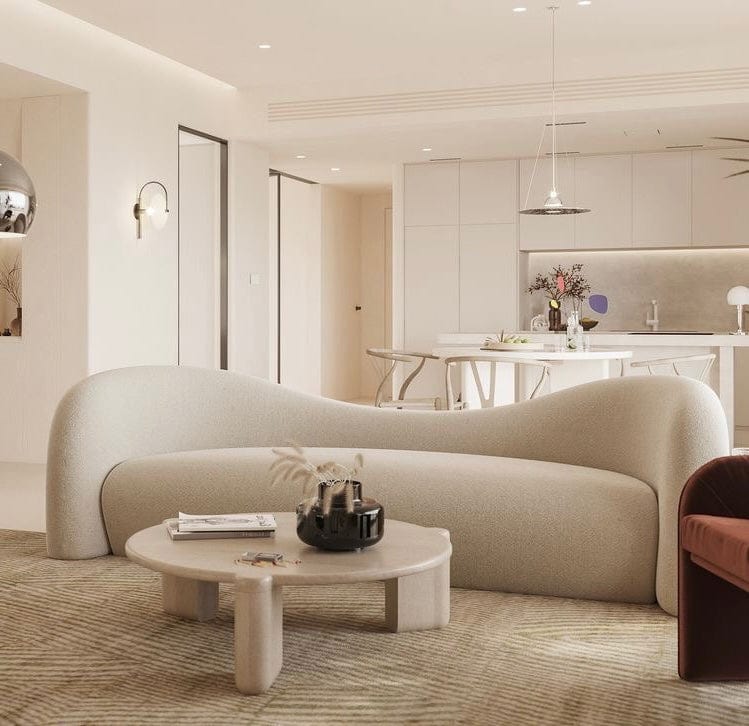 Home Atelier Anthea Performance Boucle Curve Sofa