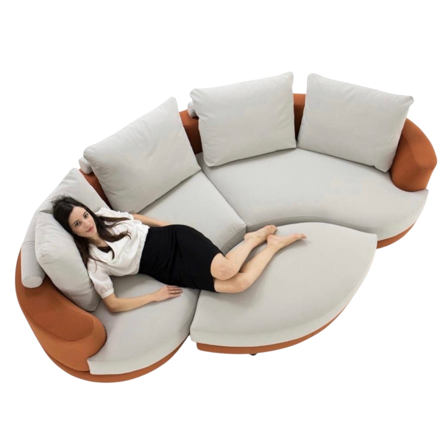 Home Atelier Anton Sectional Curve Sofa