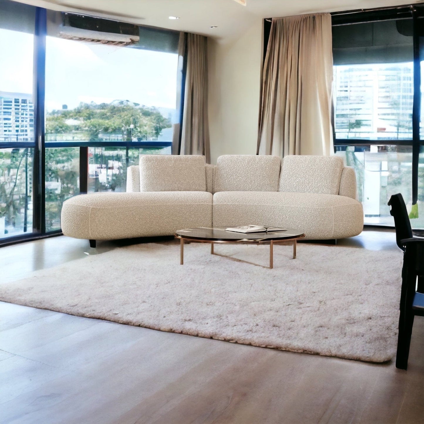 Home Atelier Arch Performance Boucle Curve Sofa