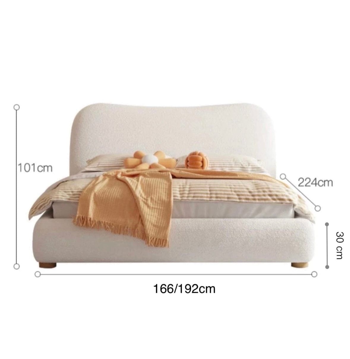 Home Atelier Archie Performance Boucle Bed Frame