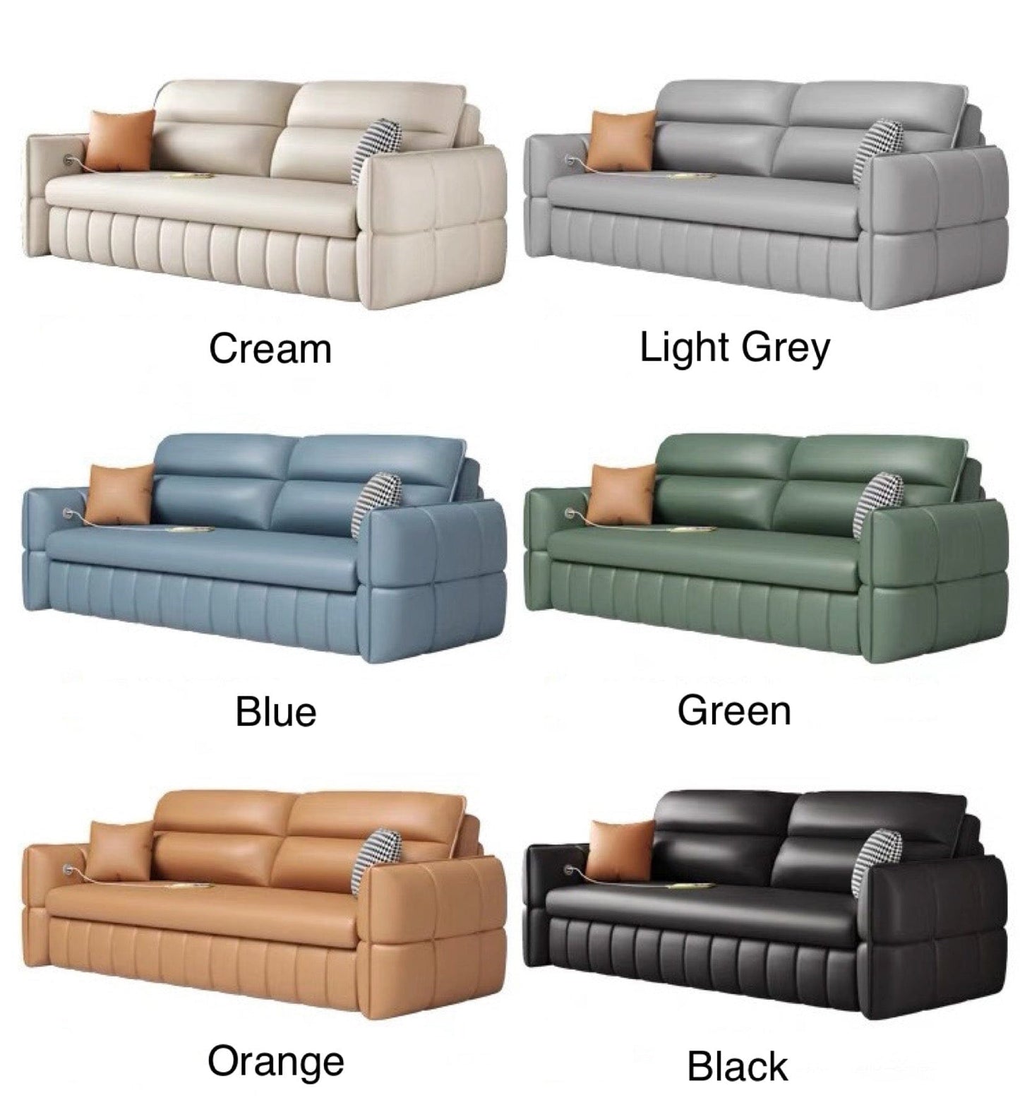 Home Atelier Ariyo Cat Proof Scratch Resistant Storage Sofa Bed
