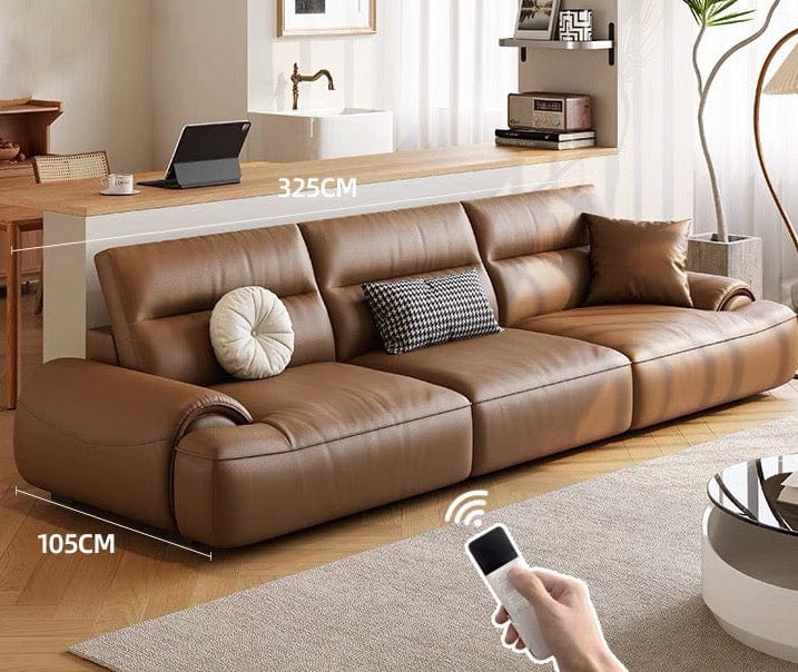 Home Atelier Aroy Electric Motorized Leather Sofa Bed