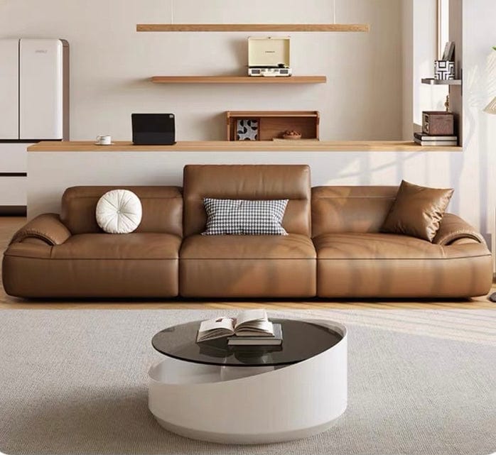 Home Atelier Aroy Electric Motorized Leather Sofa Bed