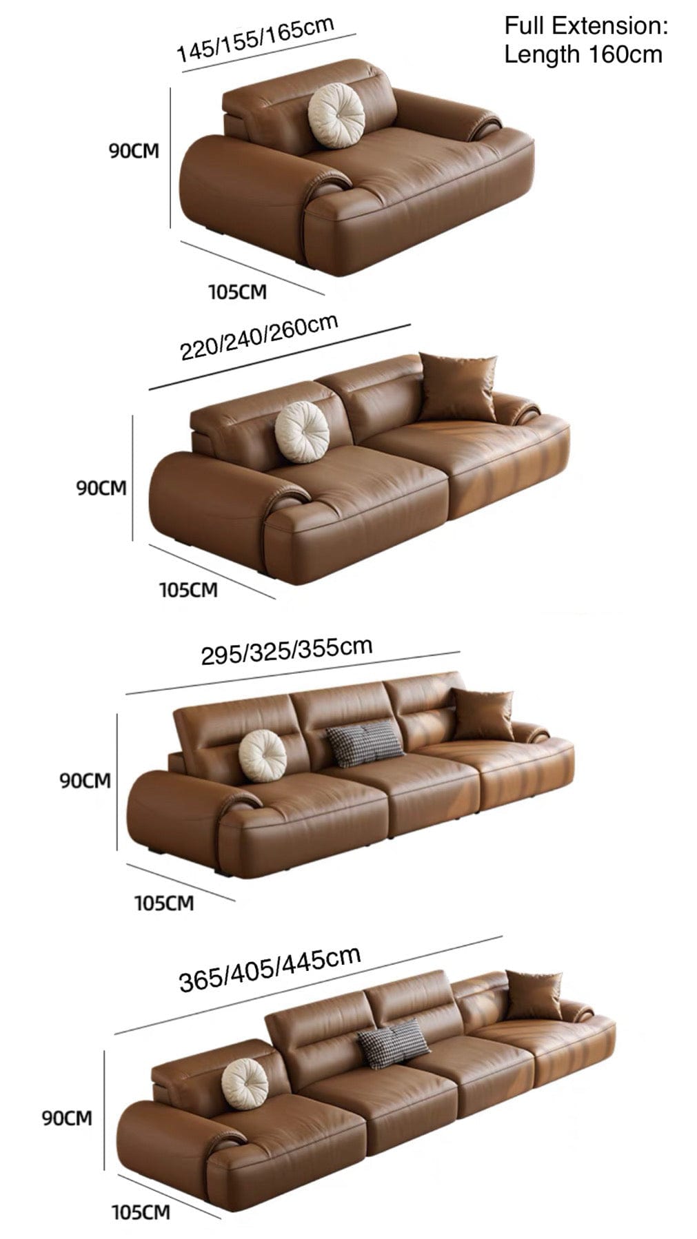 Home Atelier Aroy Electric Motorized Leather Sofa Bed