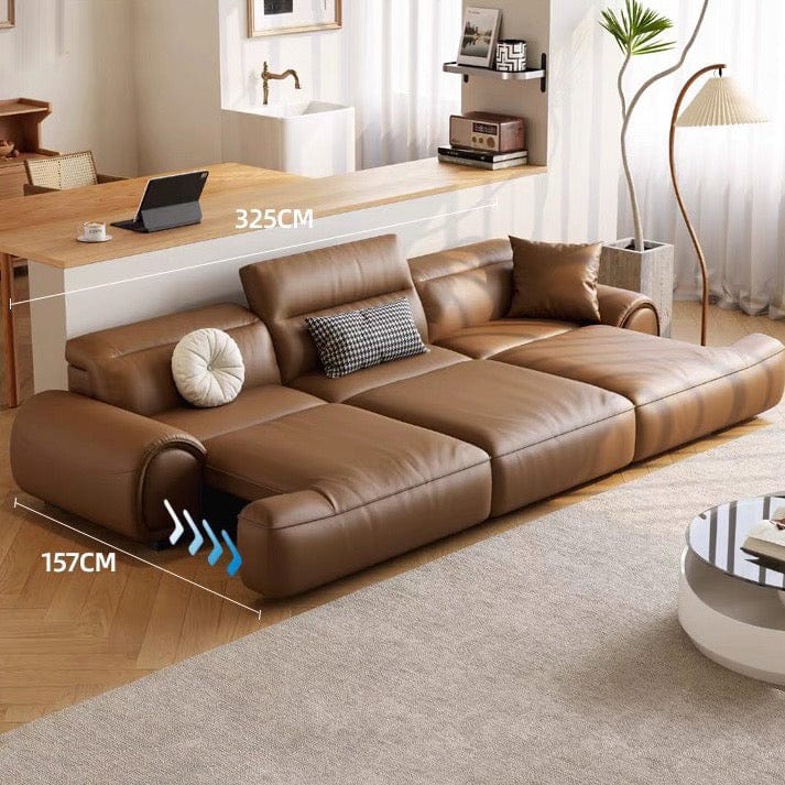 Home Atelier Aroy Electric Motorized Leather Sofa Bed