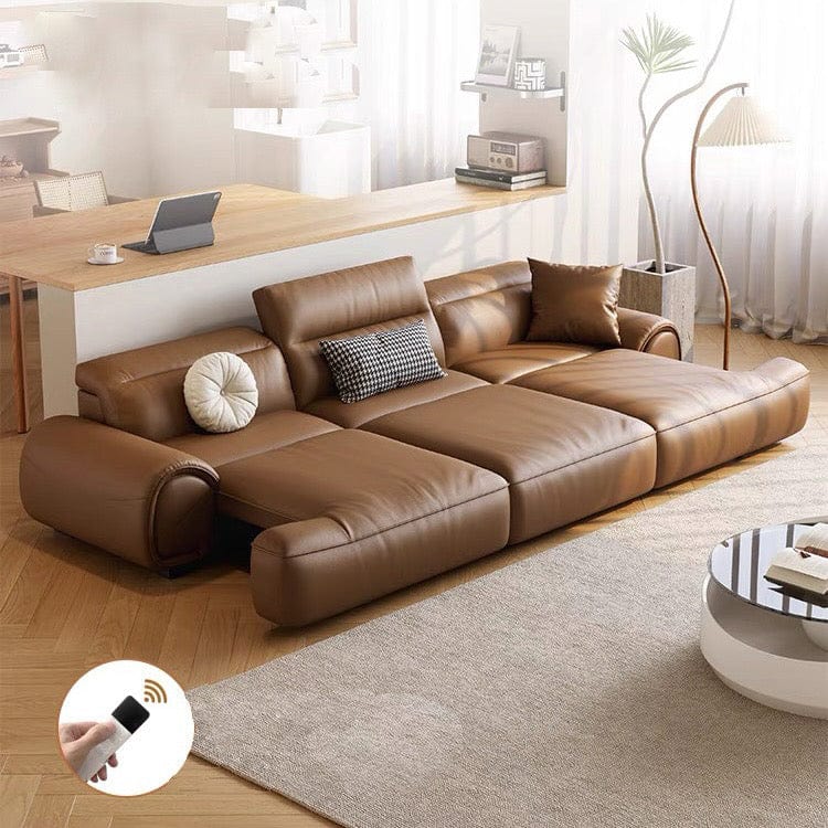 Home Atelier Aroy Electric Motorized Leather Sofa Bed