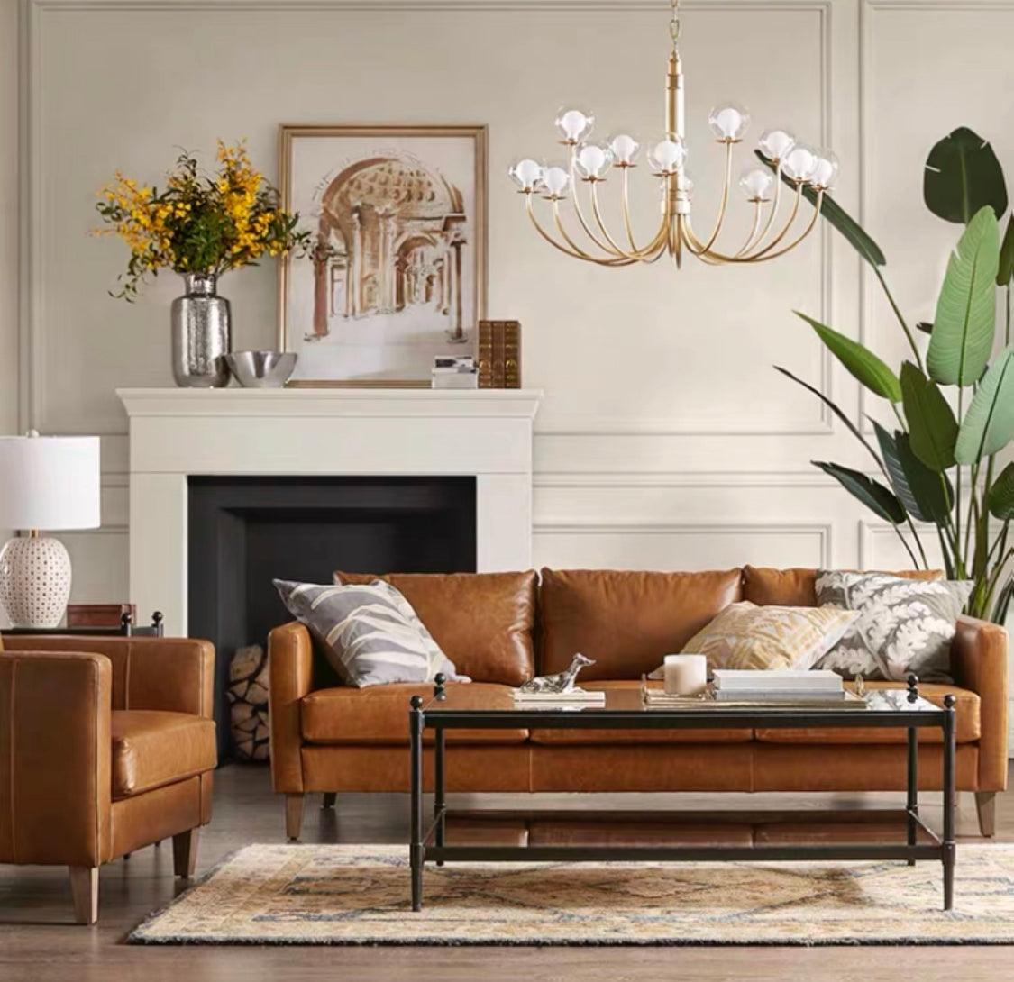 Home Atelier Arthur Leather Sectional Sofa