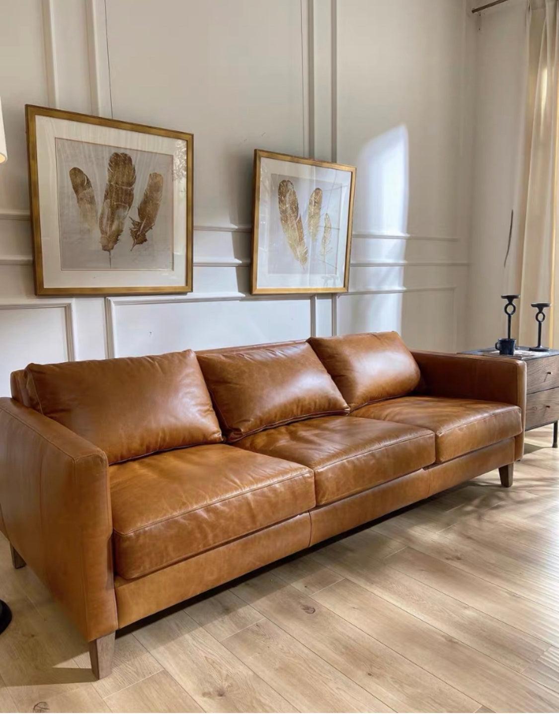 Home Atelier Arthur Leather Sectional Sofa