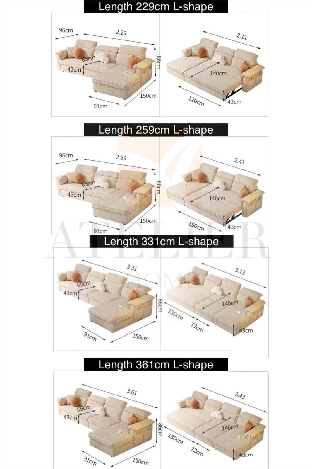 Home Atelier Ascott Sofa Bed