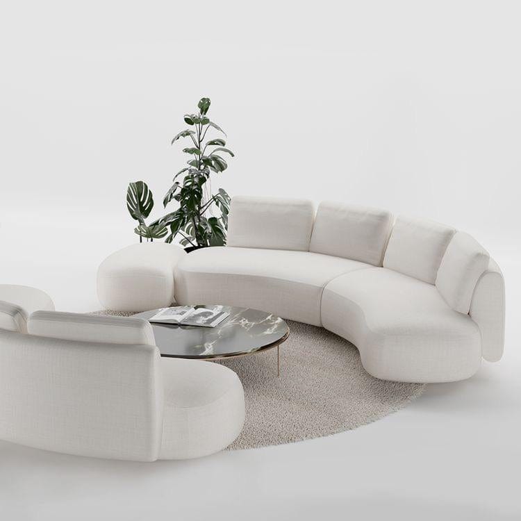 Home Atelier Ashley Performance Boucle Curve Sofa