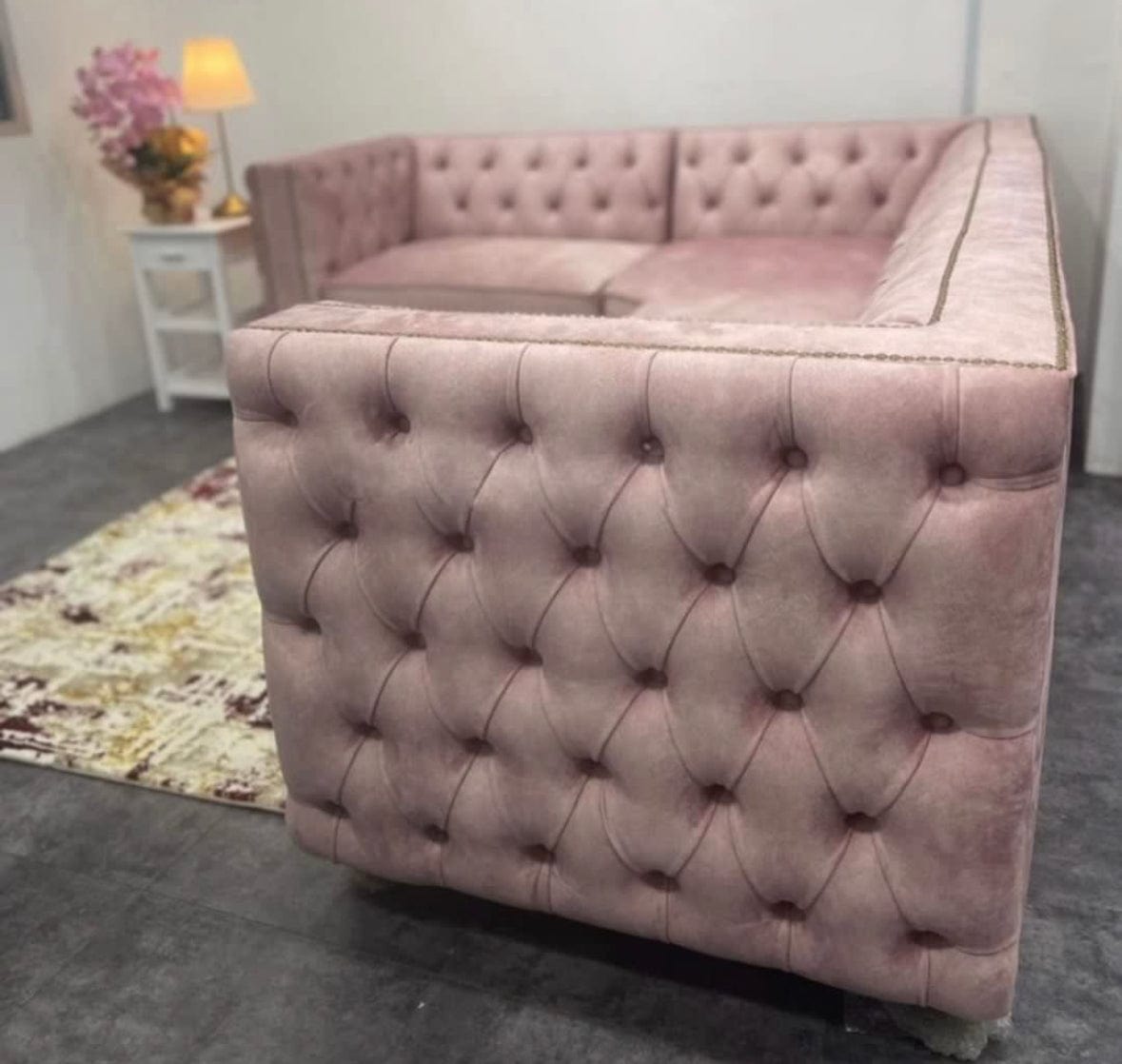 Home Atelier Astonia Sectional Chesterfield Sofa