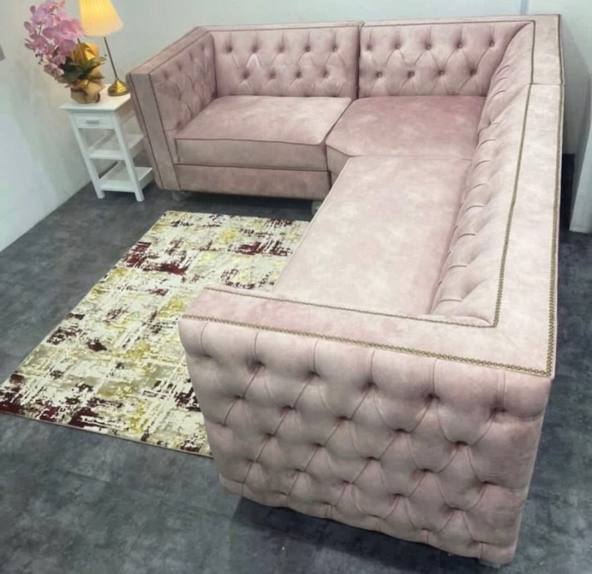 Home Atelier Astonia Sectional Chesterfield Sofa
