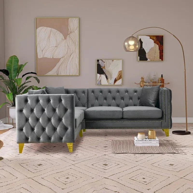 Home Atelier Astonia Sectional Chesterfield Sofa