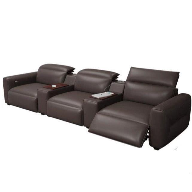 Home Atelier Athena Electric Recliner Leather Sofa